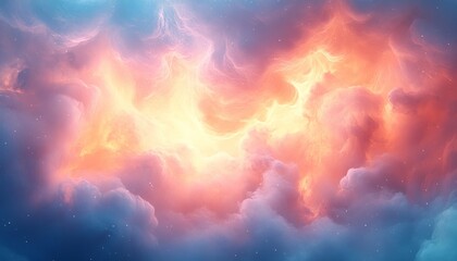 Create a soft pastel gradient background that tran  682 sky, cloud, blue, clouds, sun, abstract, nature, fire, light, white, day, cloudscape, heaven, weather, sunset, sunlight, orange, air, summer, sp