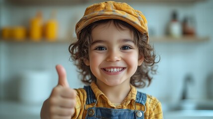 Wall Mural - Portrait photography of a cute little plumber grin  37 child, boy, kid, smile, hat, childhood, smiling, fun, face, people, person, happiness, woman, beauty, baby, joy, fashion, one, little, cap, cute,