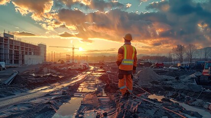 Aufkleber - Construction maintenance and safety regulations. Generative AI.