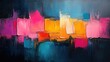 © julija - abstract painting bold brush strokes avantgarde color blocking textural elements