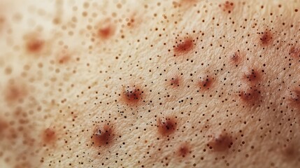 Aufkleber - Detailed of Monkeypox Skin Lesions Highlighting the Clinical Characteristics for Medical Educational and Public Health Purposes