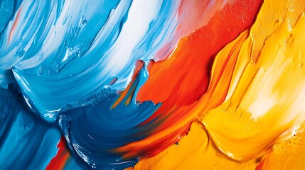 Poster - Abstract art backgrounds Handpainted background Acrylic painting on canvasTexture fluid acryl Fragment of artwork Brushstrokes of paint : Generative AI
