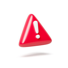 Poster - vector art of red triangle warning sign icon prevent about danger warning, risk warning, danger aler