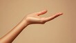 © The Little Hut - Hand model pose with product minimal tone background Elegant Ha : Generative AI