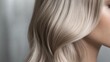 © Prostock-studio - Silky, wavy blonde locks cascade gently over the shoulder, illuminated by soft, natural light, highlighting the hair's shine and texture.
