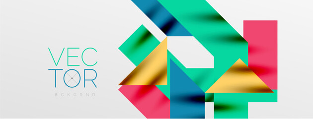 Poster - Minimal composition abstract lines and triangles background. Vector Illustration For Wallpaper, Banner, Background, Card, Book Illustration, landing page