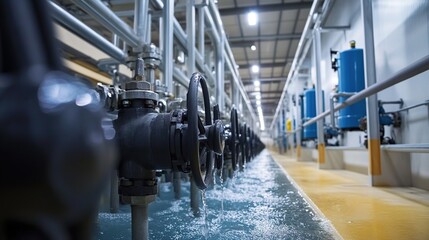 Poster - industrial water management system employing sustainable water use practices to minimize waste and c