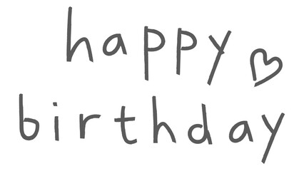 Leinwandbilder - Happy birthday typography design element