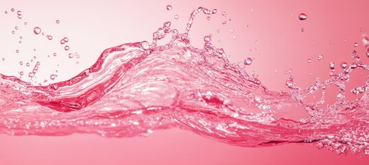 Wall Mural - Pink Water Splash