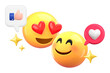 © Rawpixel.com - Love emoticons png 3D relationship sticker, transparent background