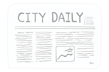 Sticker - City daily newspaper transparent png