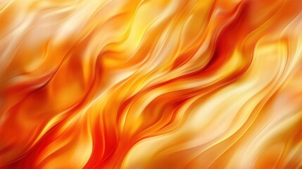 Wall Mural - Fiery Abstract Waves