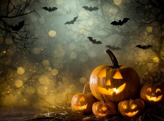 Canvas Print - Halloween Illustration Design Wallpaper