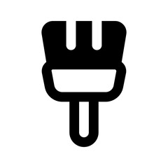 Sticker - paintbrush glyph icon