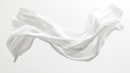 Soft white cloth are simple yet elegant for graphic design or wallpaper.