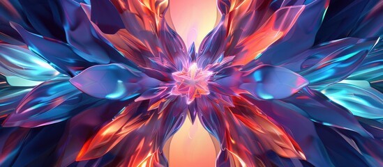 Poster - Surreal abstract background Kaleidoscopic pattern for design purposes. Copy space image. Place for adding text and design