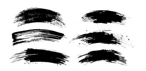 paint brush templates grunge dark black sketch.