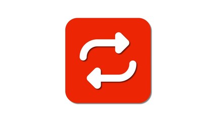 Poster - Repeat icon animation. Exchange icon.