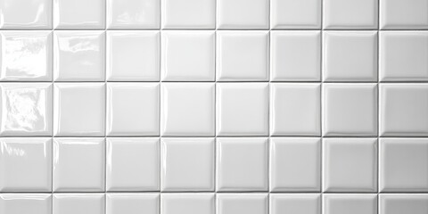 Canvas Print - White Tiles Texture