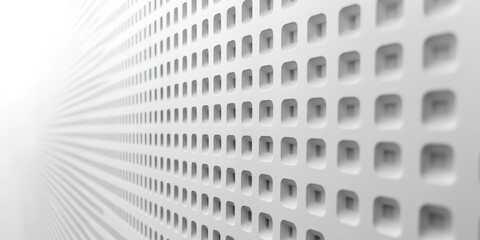 Poster - Abstract White Grid Pattern