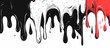 © Cikini - background Melted paint stains with black and white color