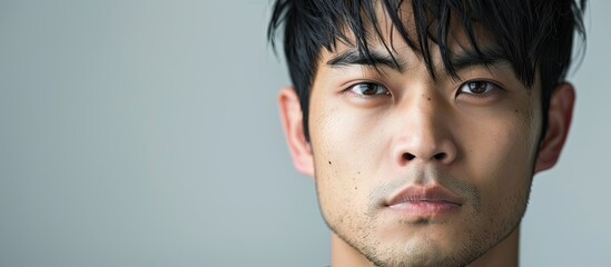 Poster - Portrait of Asian Men in Their Twenties and Thirties. Copy space image. Place for adding text and design