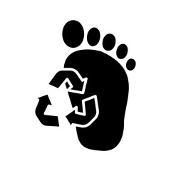 Sticker - eco friendly footprint