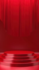 Sticker - Red stage podium backdrop