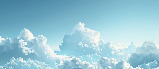 Canvas Print - sky above the cloud cover. Copy space image. Place for adding text and design