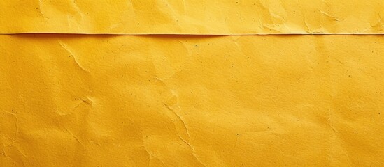 Sticker - Yellow paper texture background kraft paper in a horizontal orientation featuring a unique paper design soft natural paper style for aesthetic creative design. Copy space image