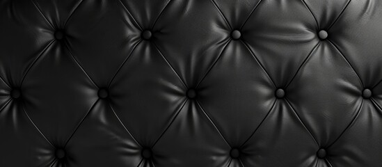 Poster - Black leather textured background elegant black background. Copy space image. Place for adding text and design