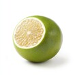 © Maxim Borbut - The Pomelo Citrus fruit is shown with its green leaf on white background in a close-up