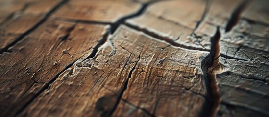Poster - putty wood on an aged wooden plank texture background close up and macro shot selective focus. copy 