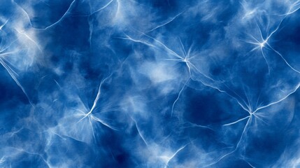 Poster - Abstract Blue and White Swirling Pattern Background - This abstract background features a mesmerizing blend of blue and white swirls, evoking a sense of movement, depth, and ethereal beauty. The swirl