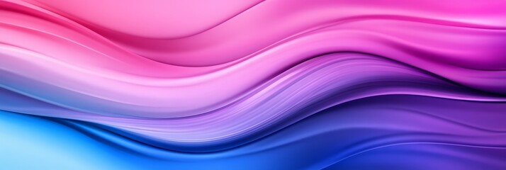 Poster - Abstract Colorful Swirls Background - An abstract background featuring flowing, vibrant swirls of pink, purple, and blue colors. The dynamic curves symbolize motion, energy, and the abstract nature of