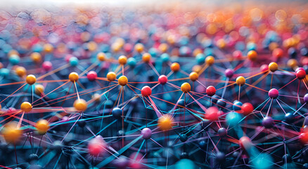 Wall Mural - a close up of colorful spheres