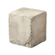 © Rona_65 - A plain concrete block isolated on a white background.