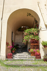 Sticker - The landscape of Carovilli, a village in Molise in Italy.