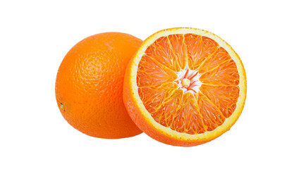 Wall Mural - orange isolated on white background