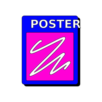 Poster blue offside