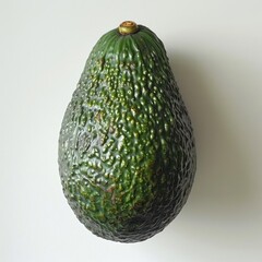 Wall Mural - Fresh avocado on a white background.