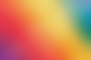 Poster - Abstract Rainbow Gradient with Smooth Transition Background and Grain Noise Texture
