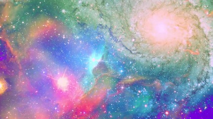 Wall Mural - space background particle galaxy nebula colorful