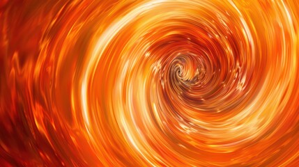 vortex of orange hues, drawing the viewer into a hypnotic swirl of color and movement