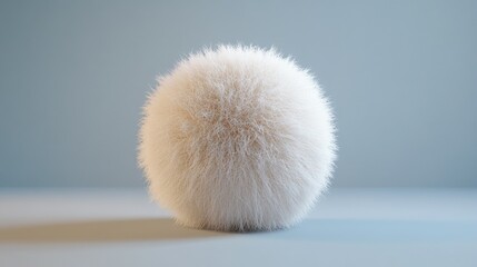 Poster - Fluffy 3D ball with a thick, plush texture and intricate fiber details.