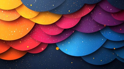 Leinwandbilder - Colorful geometric modern abstract background with a dynamic and stylish geometric composition