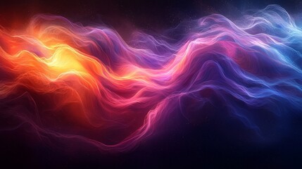 Aufkleber - Colorful twisted shapes in motion. Soft textures on pastel background. Concept art for posters, flyers, banners, and design elements.