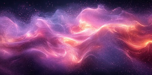 Aufkleber - Flowing purple abstract business background with speed lines and curves