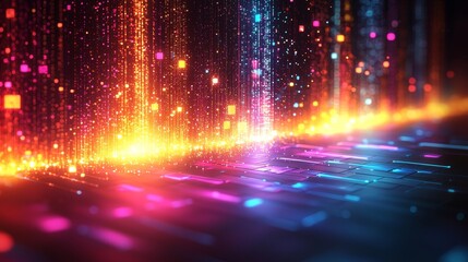 Leinwandbilder - Mesmerizing abstract light trails create a dynamic and energetic visual. Perfect for showing speed, motion, energy, and the abstract nature of light.