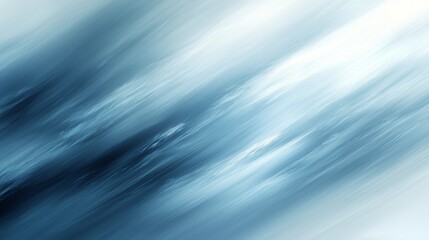 Fototapete - Blue and white stripes blend together creating a blurry abstract background. The gradient from dark to light adds depth and dimension to the design.